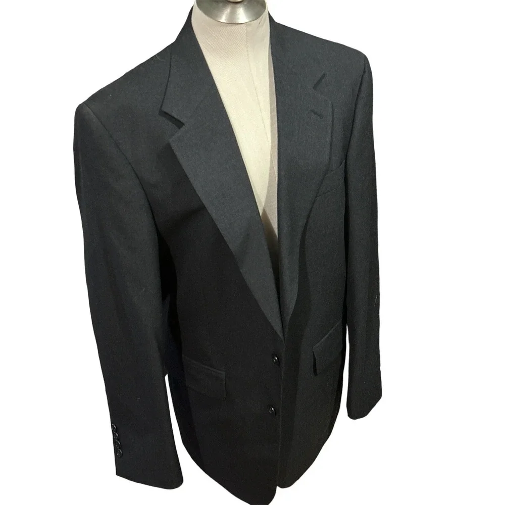 Cricketeer Men's‎ Sport Coat Blazer Dark Charcoal 100% Wool Sz 40